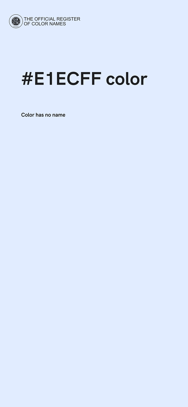 #E1ECFF color image