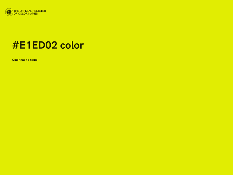 #E1ED02 color image