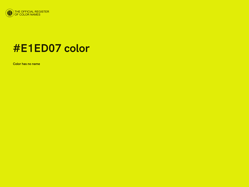 #E1ED07 color image