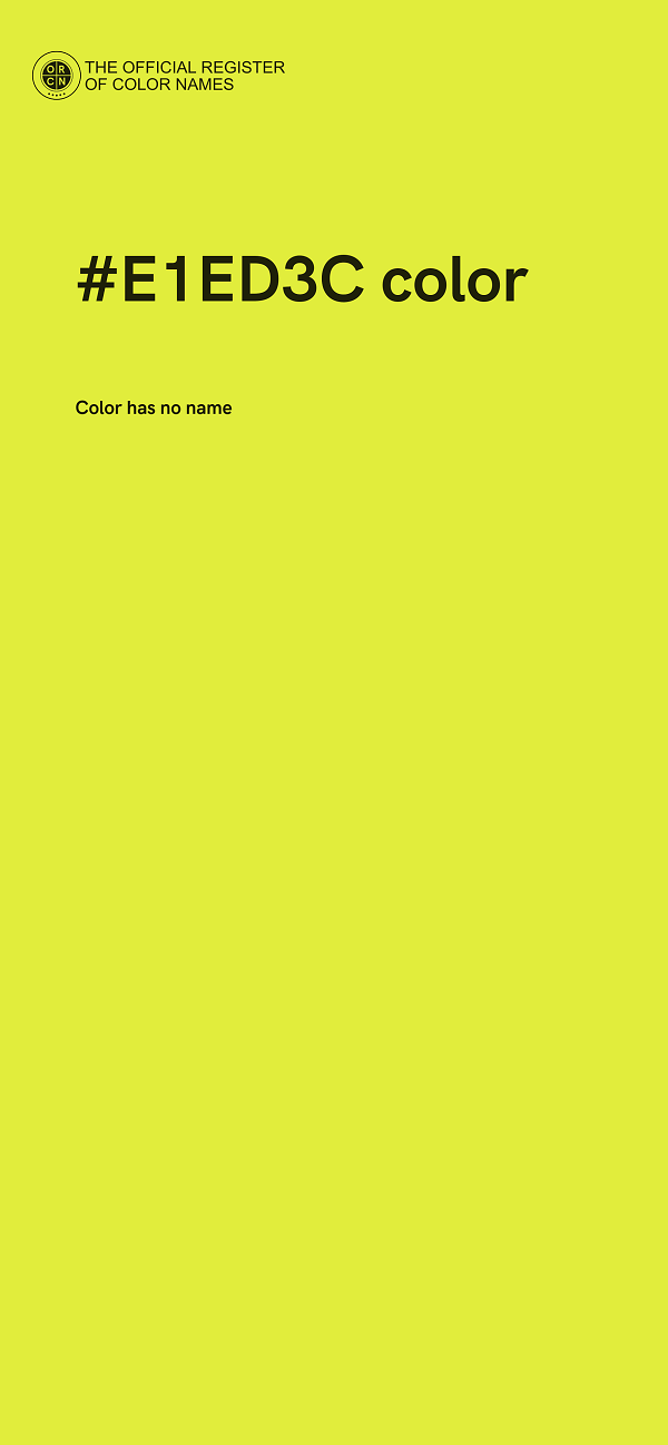 #E1ED3C color image