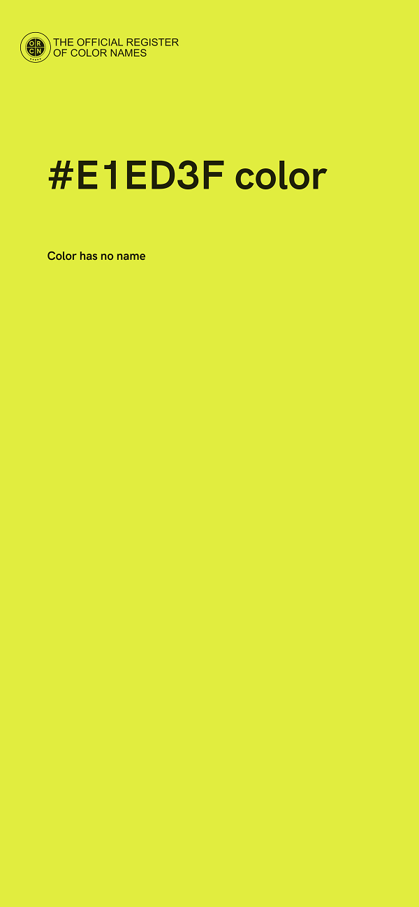 #E1ED3F color image