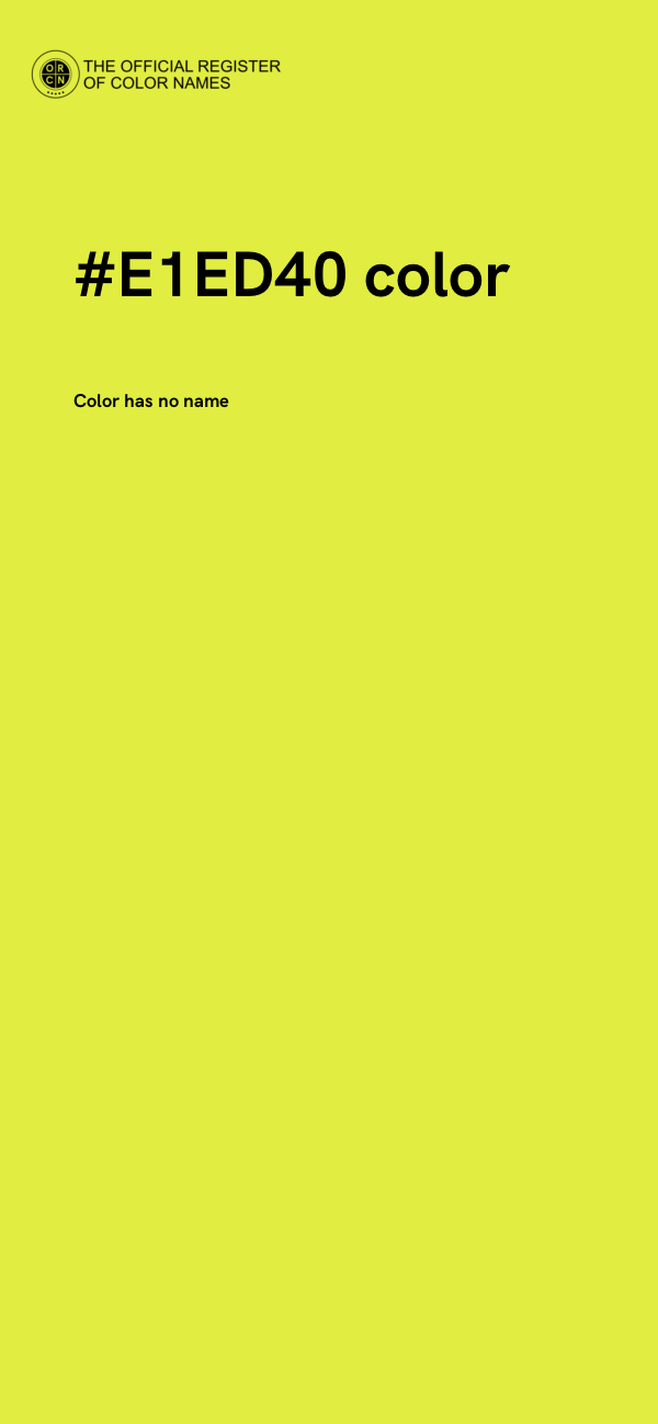 #E1ED40 color image