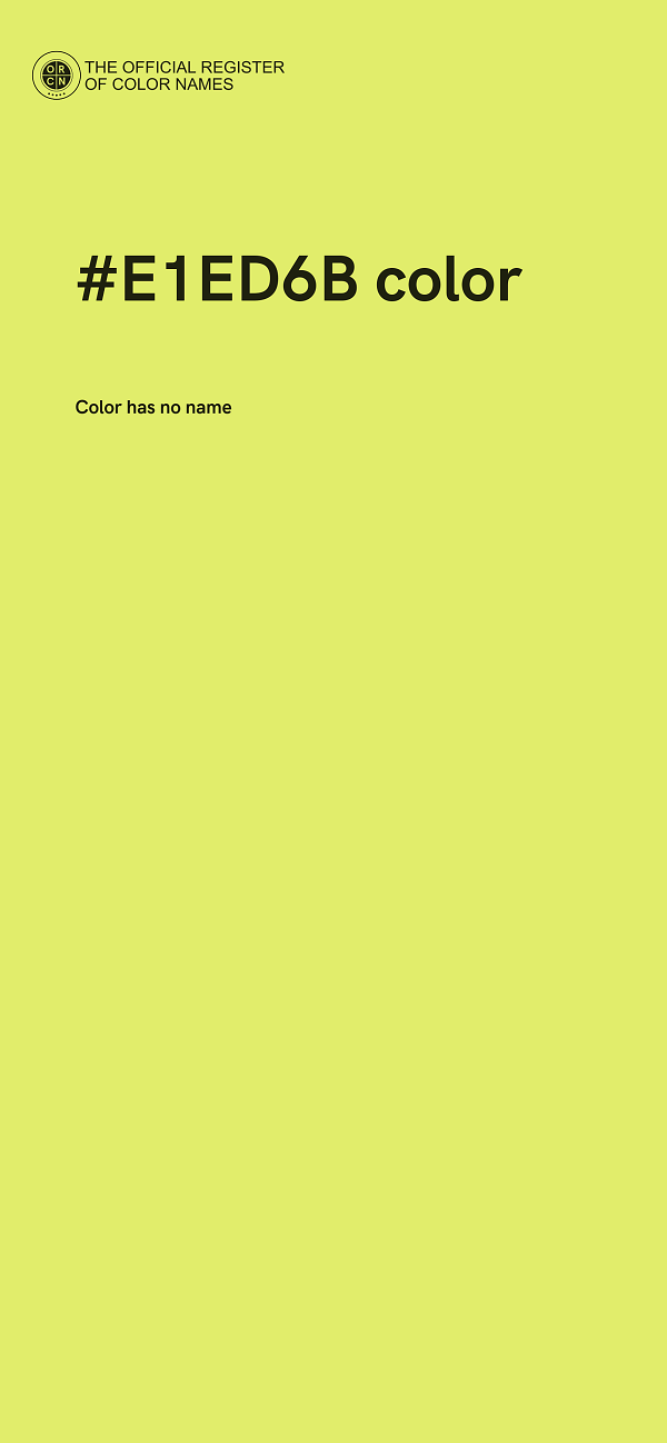 #E1ED6B color image