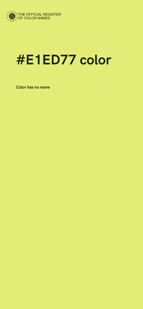 #E1ED77 color image