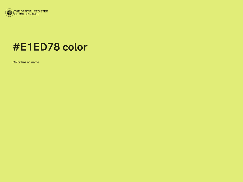 #E1ED78 color image