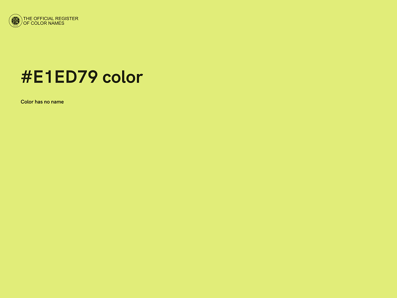 #E1ED79 color image