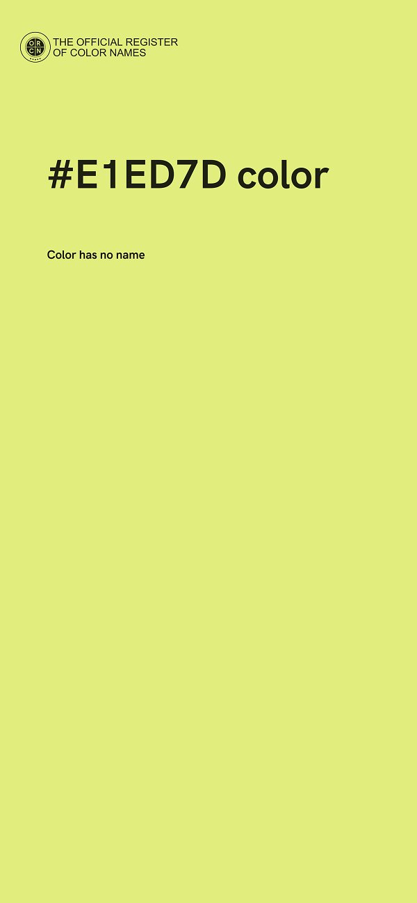#E1ED7D color image