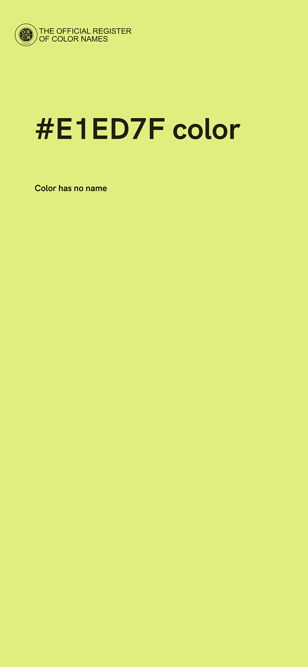 #E1ED7F color image