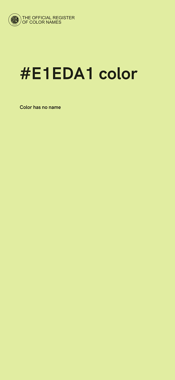 #E1EDA1 color image