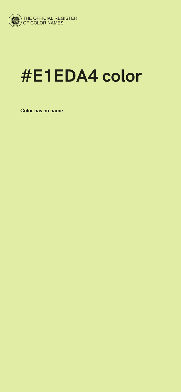 #E1EDA4 color image