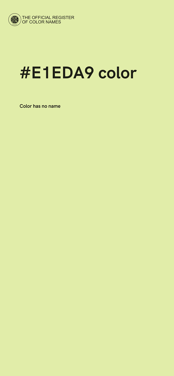 #E1EDA9 color image