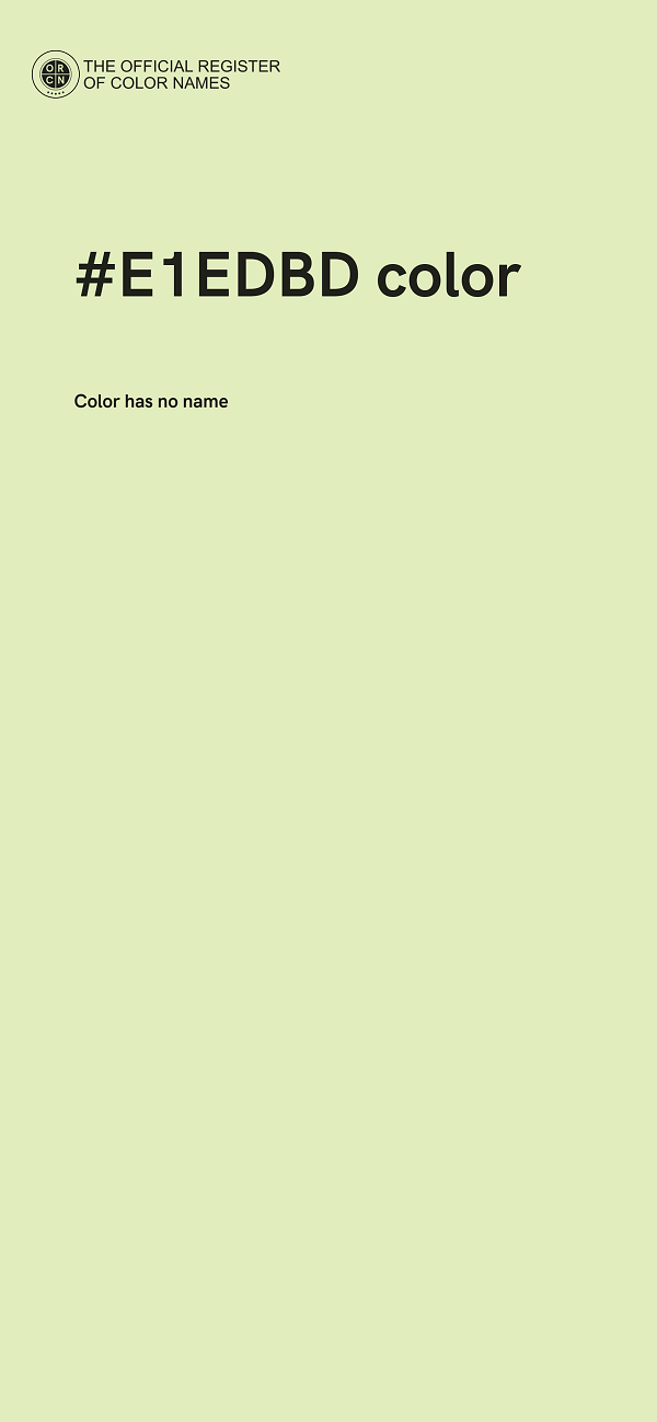 #E1EDBD color image
