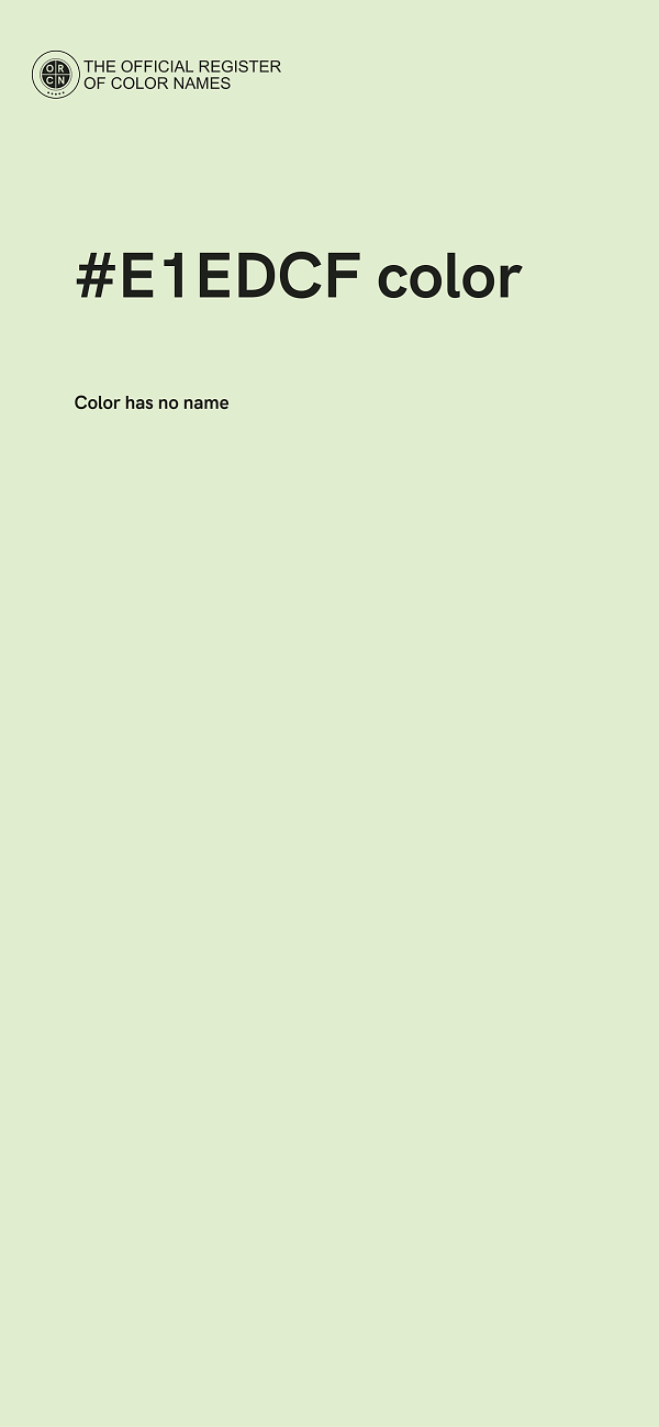 #E1EDCF color image