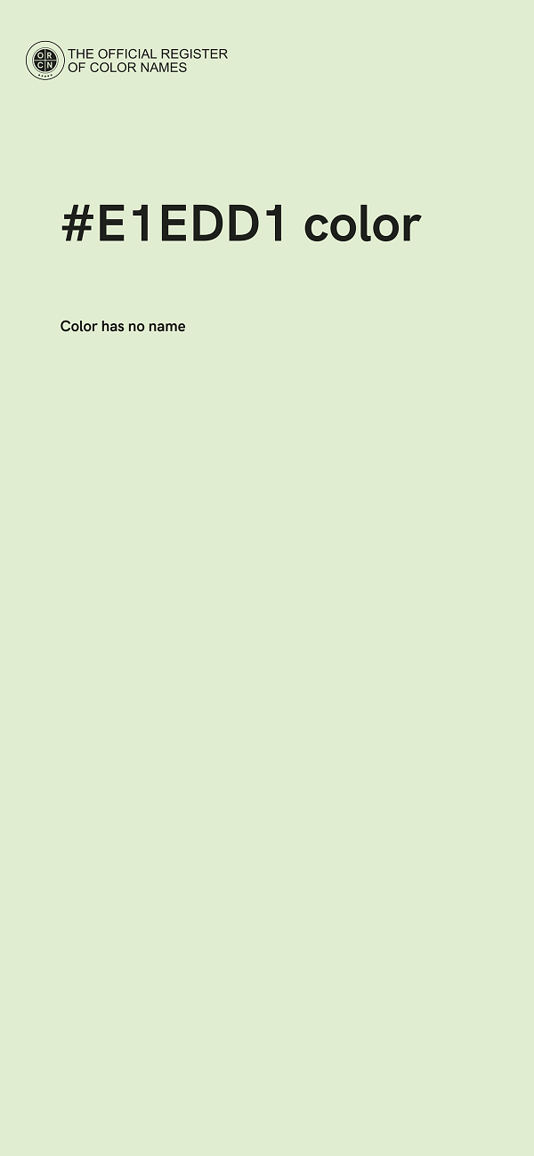 #E1EDD1 color image