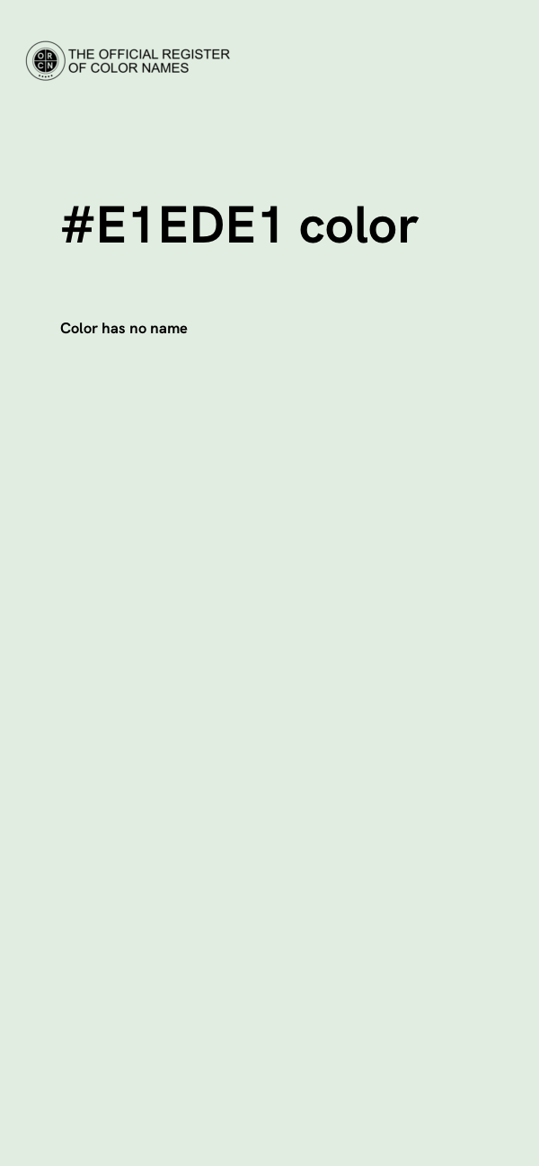 #E1EDE1 color image