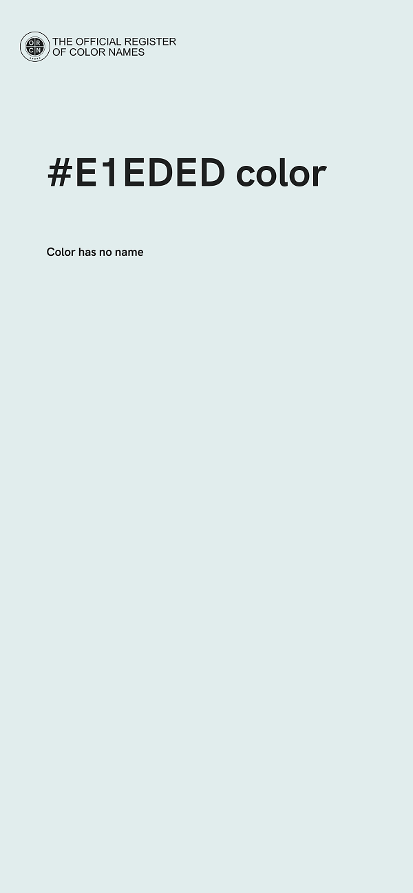 #E1EDED color image