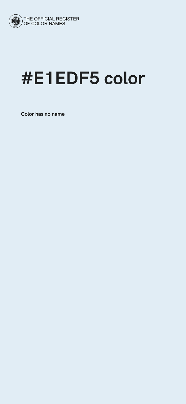 #E1EDF5 color image
