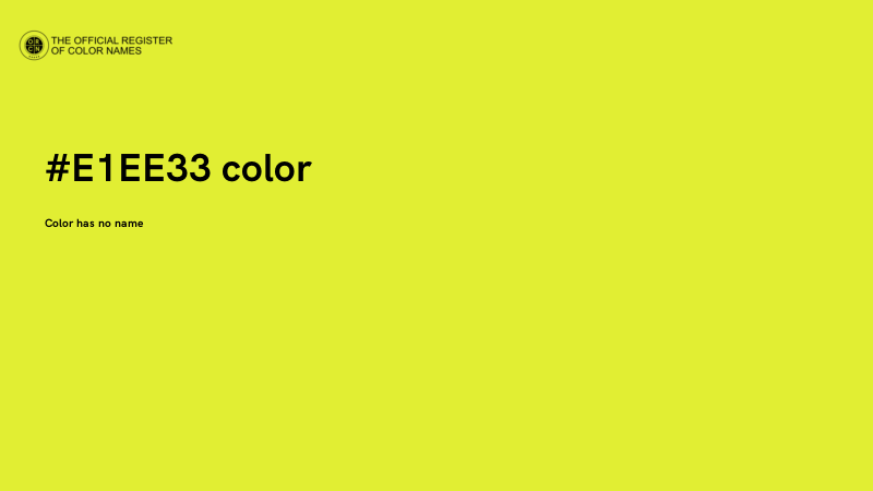 #E1EE33 color image