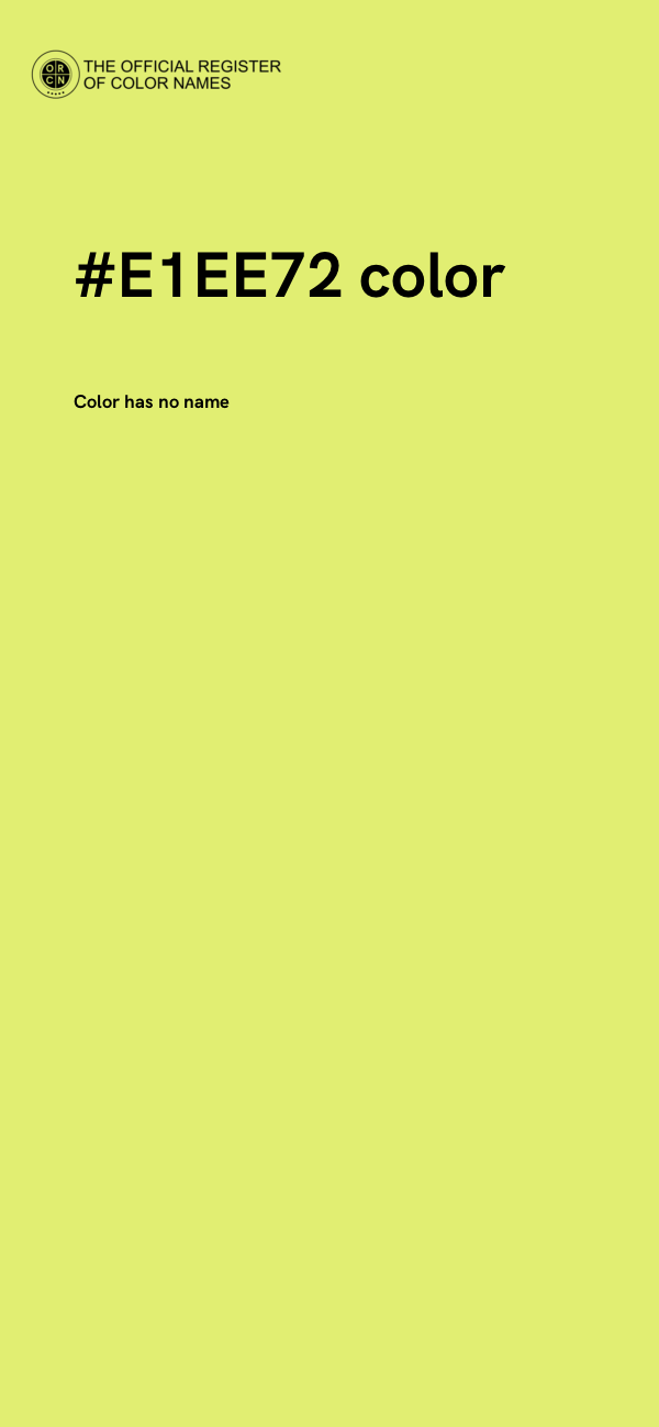 #E1EE72 color image