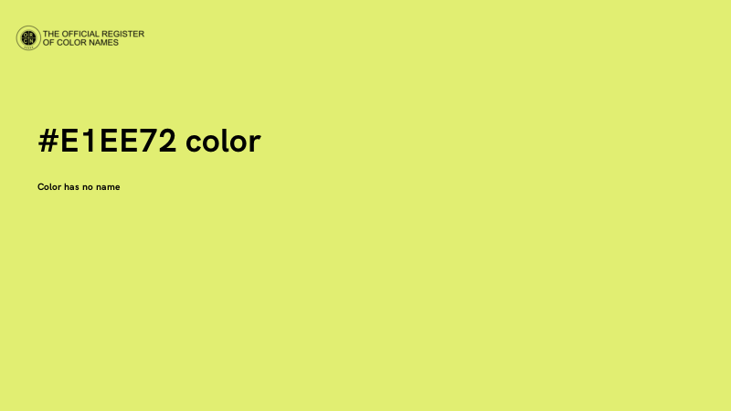 #E1EE72 color image