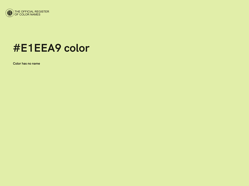 #E1EEA9 color image