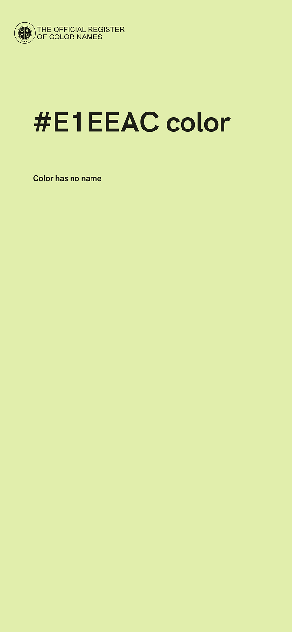 #E1EEAC color image