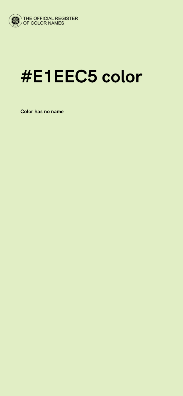 #E1EEC5 color image