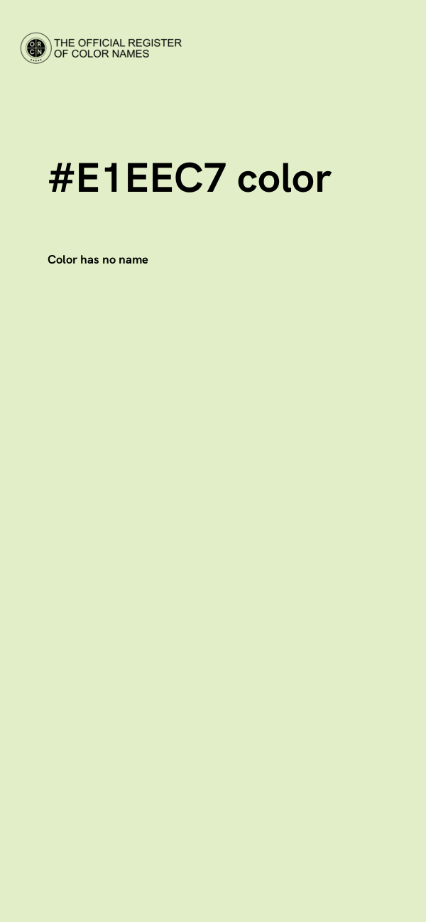 #E1EEC7 color image
