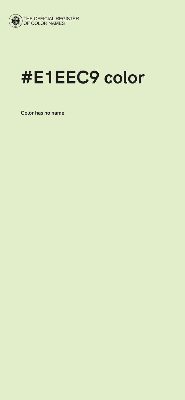 #E1EEC9 color image