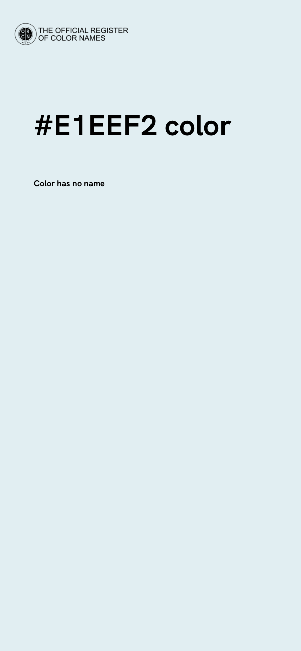 #E1EEF2 color image