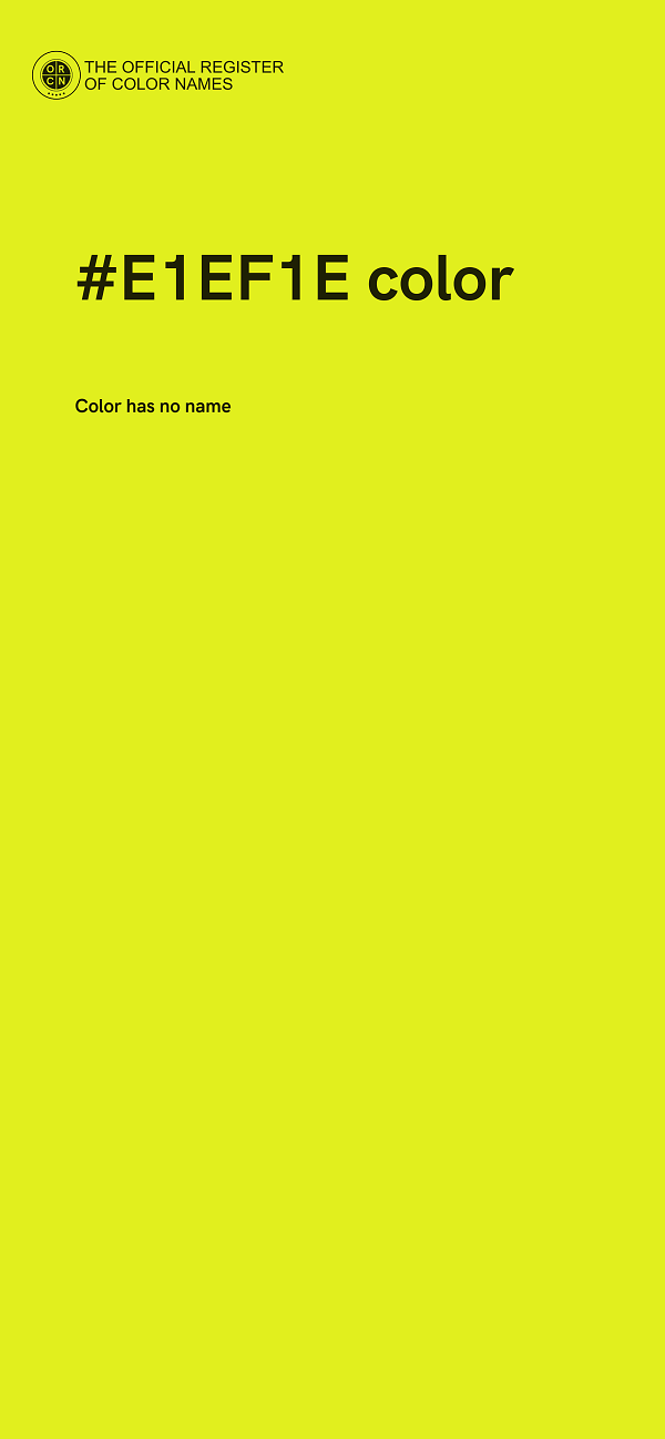 #E1EF1E color image