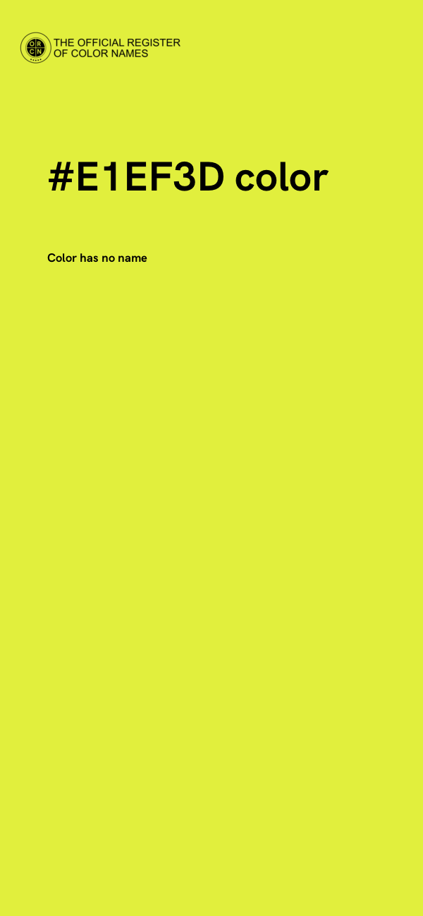 #E1EF3D color image