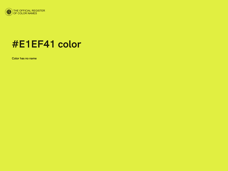 #E1EF41 color image