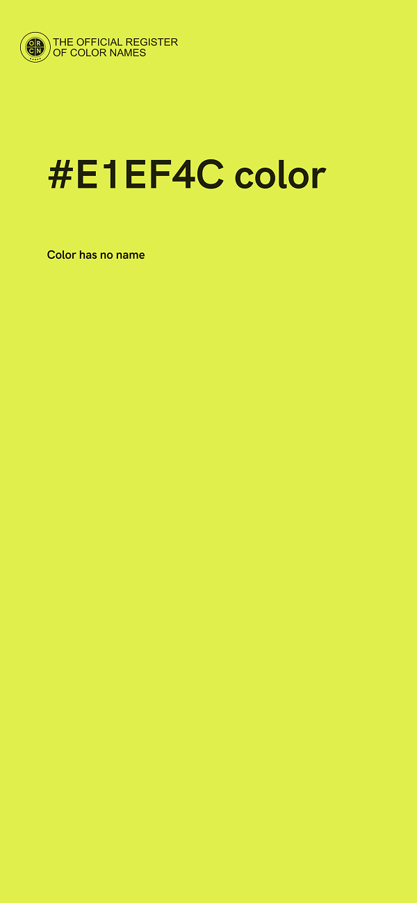 #E1EF4C color image