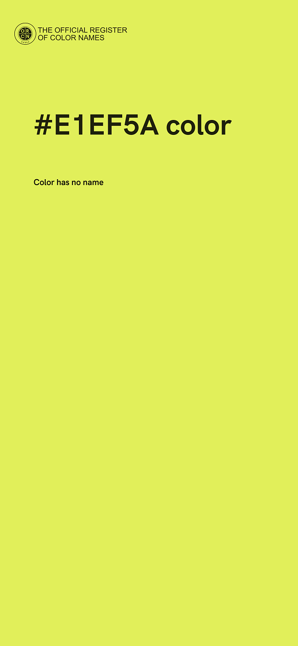 #E1EF5A color image
