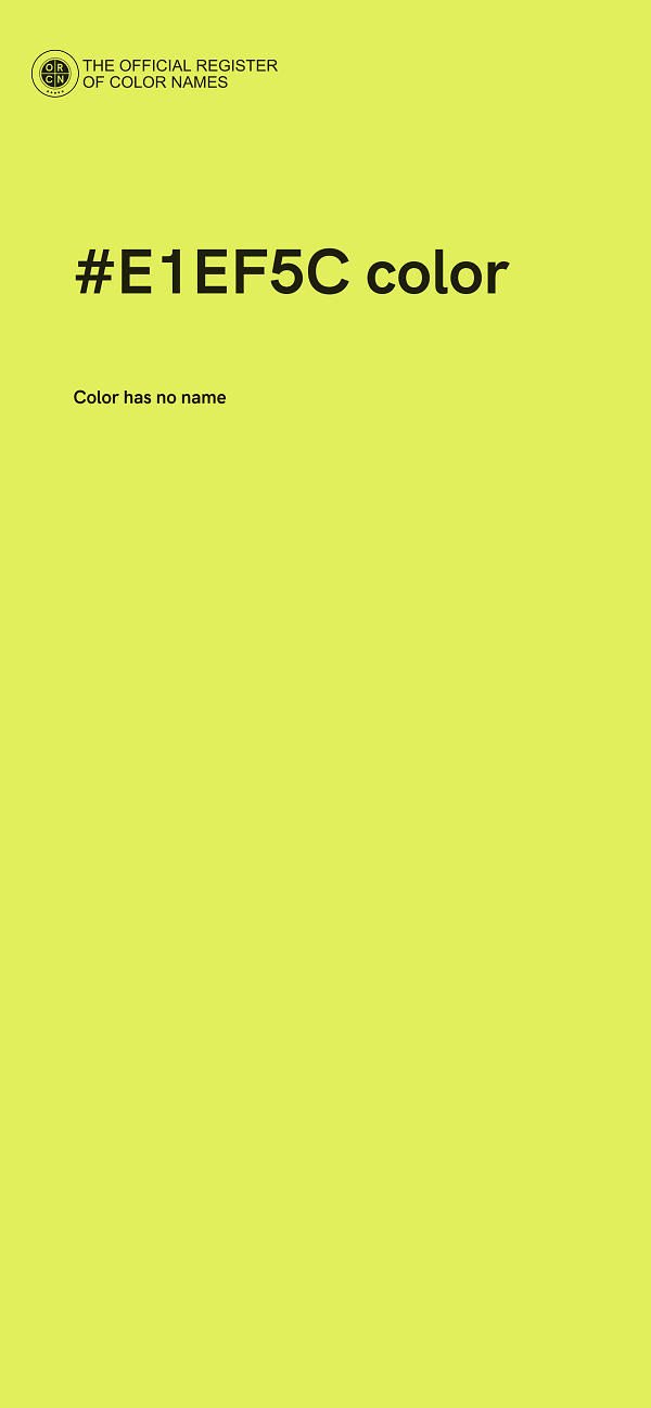 #E1EF5C color image