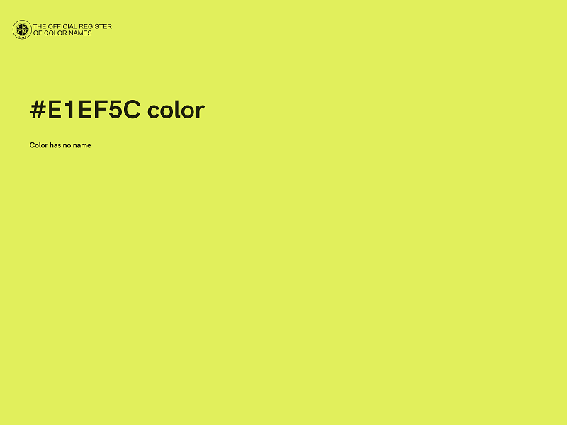 #E1EF5C color image