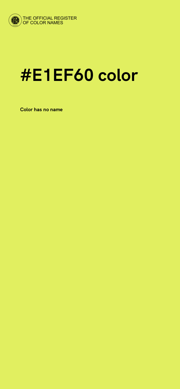 #E1EF60 color image