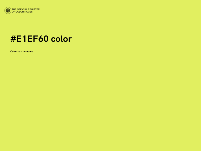 #E1EF60 color image