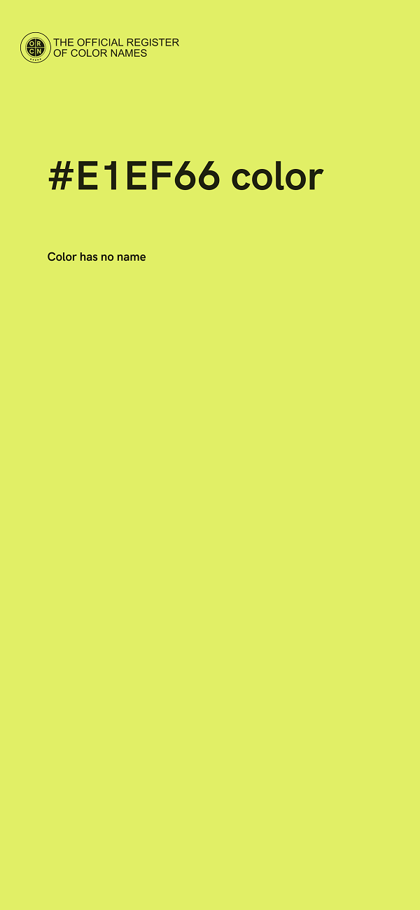 #E1EF66 color image