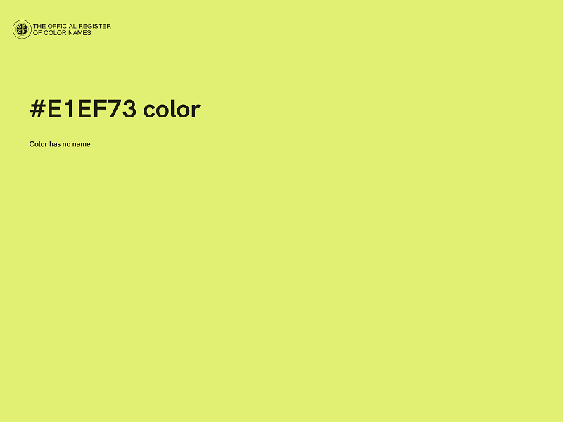 #E1EF73 color image