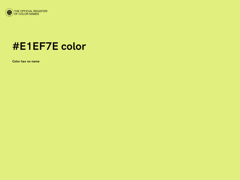 #E1EF7E color image