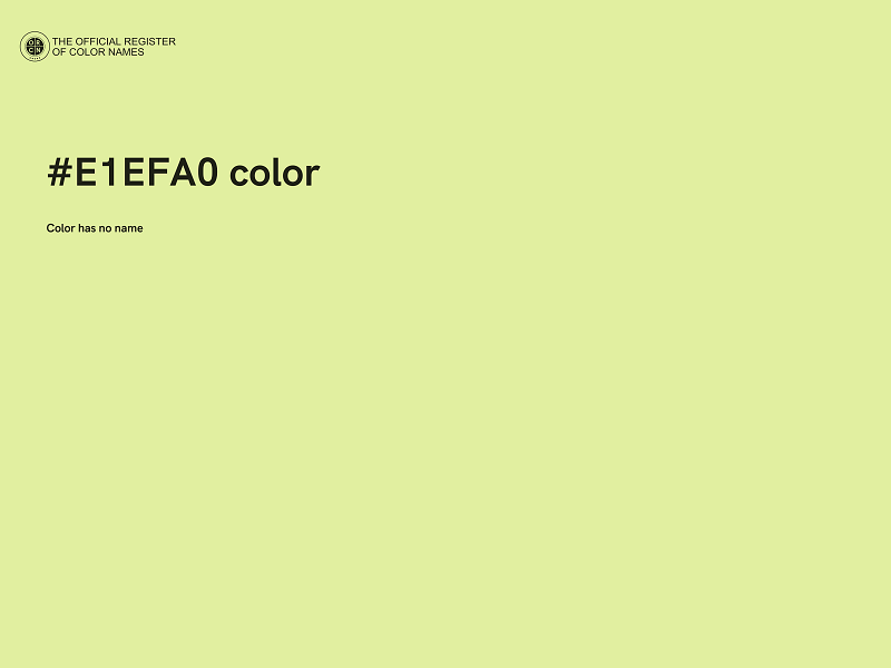 #E1EFA0 color image