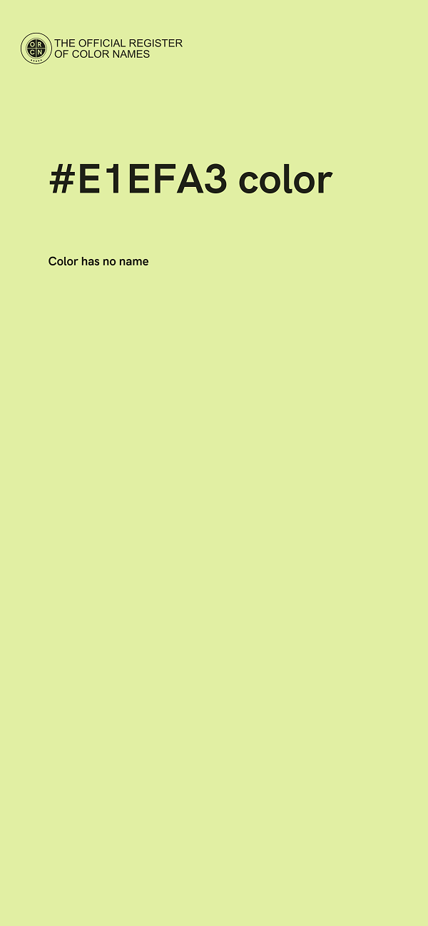 #E1EFA3 color image