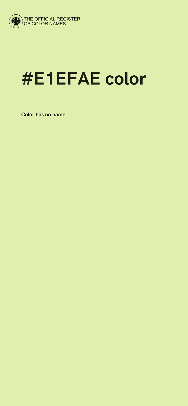 #E1EFAE color image