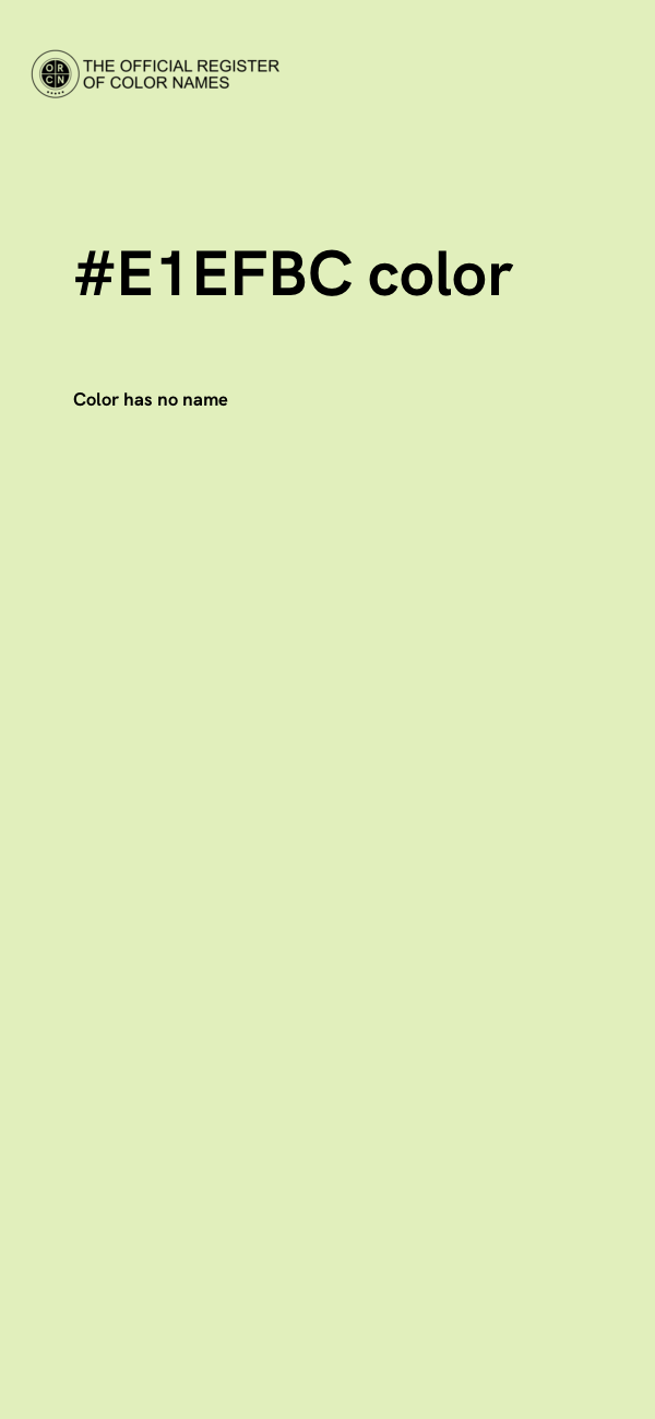 #E1EFBC color image