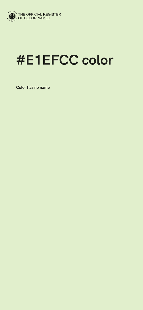 #E1EFCC color image