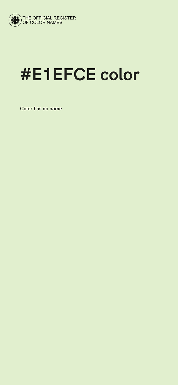 #E1EFCE color image