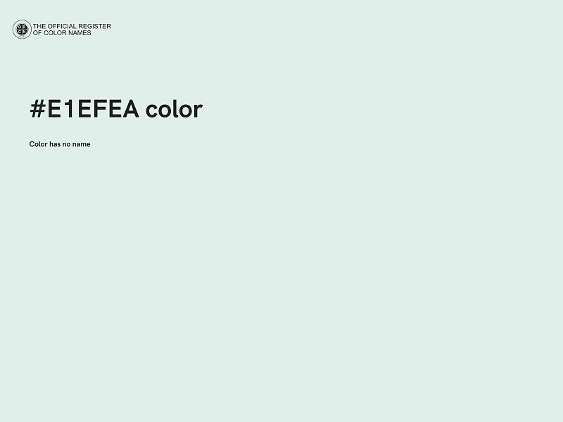 #E1EFEA color image