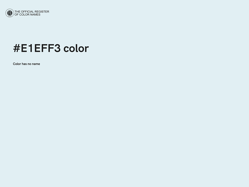 #E1EFF3 color image